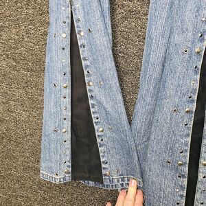 VTG Harley-Davidson Flare Jean W/Studs 2005 Size 10 Inseam 33.5" 96119-05VW/1000